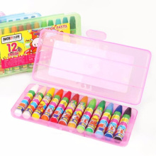 Colored Pencils Crayons in Bulk Environmental Protection High Quality Kids Oil Pastel Set 12colors CN;ZHE DUCKEY 3312 12